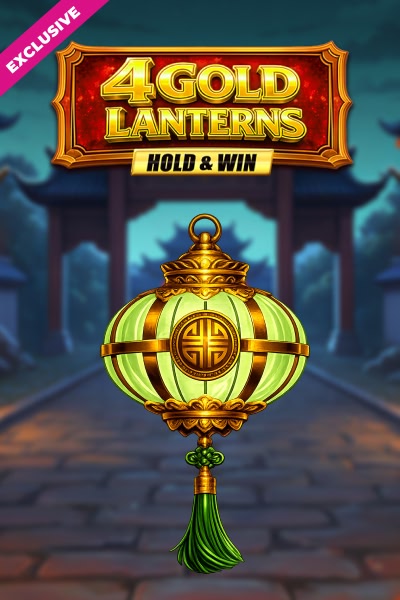 4 Gold Lanterns Hold & Win